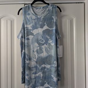 Athleta Blue Tie-Dye Tank Top